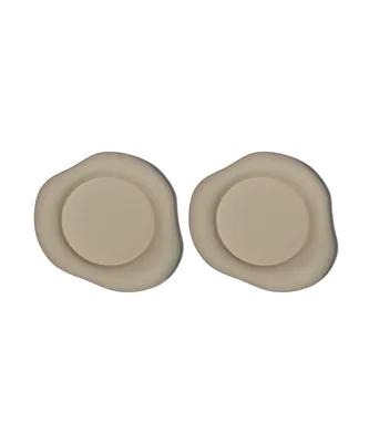 Silikon Untersetzer im organischen Design Taupe | Elou