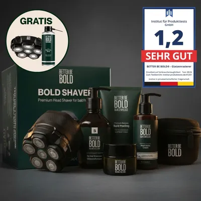 BOLD DAYS AKTION: Bold Shaver Set Glatzenrasierer + Glatzenpflege