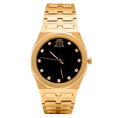 Lady Master Gold - Diamanten Zifferblatt Schwarz