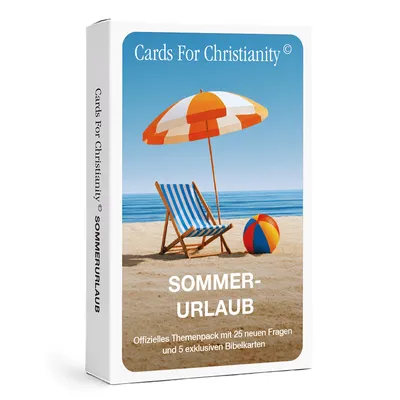 Cards For Christianity Themenpack SOMMERURLAUB | Erweiterung für das Hauptspiel mit 30 neuen Karten