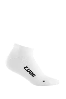 CUBE Socks Low Cut ROAD/XC Blackline – white