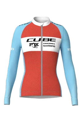 CUBE ROAD/XC WS Jersey X Factory Racing L/S – blue´n´orange