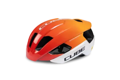 CUBE Helmet HERON Teamline – white´n´orange
