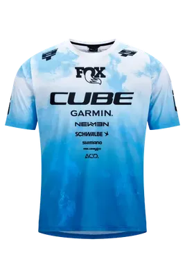 CUBE MTB Jersey X Actionteam S/S – topas blue