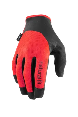 CUBE Gloves long finger X NF – black´n´red