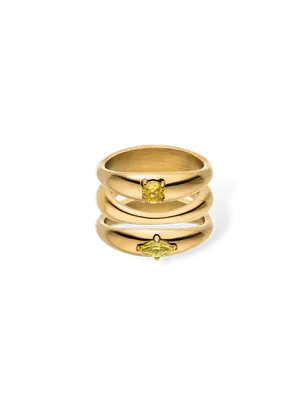Soft Curve Ring Set