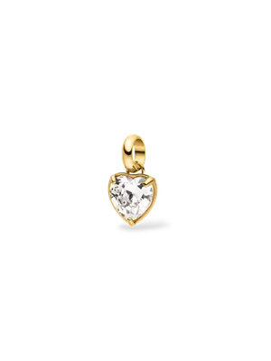 White Heart Charm
