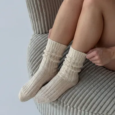 Norweger Socken - Mix (Offwhite/Braun)