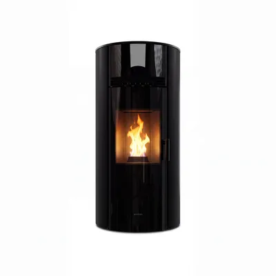 AquaFlame Style 15 Samt-Schwarz – wasserführender Pelletofen 15 kW