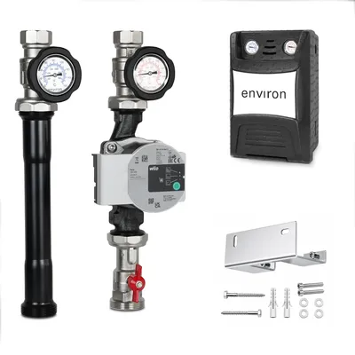 ProfiMix Heizkreispumpengruppe direkt mit Kugelhahn und Wilo Para STG 25/8-75 Hocheffizienzpumpe