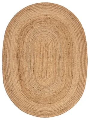 Juteteppich Nele Oval Beige