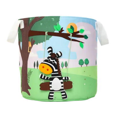 Zebra - Aufbewahrungsbox (rund)