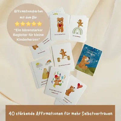40 Affirmationskarten für Kinder mit 40 passenden Hörgeschichten GRATIS dazu
