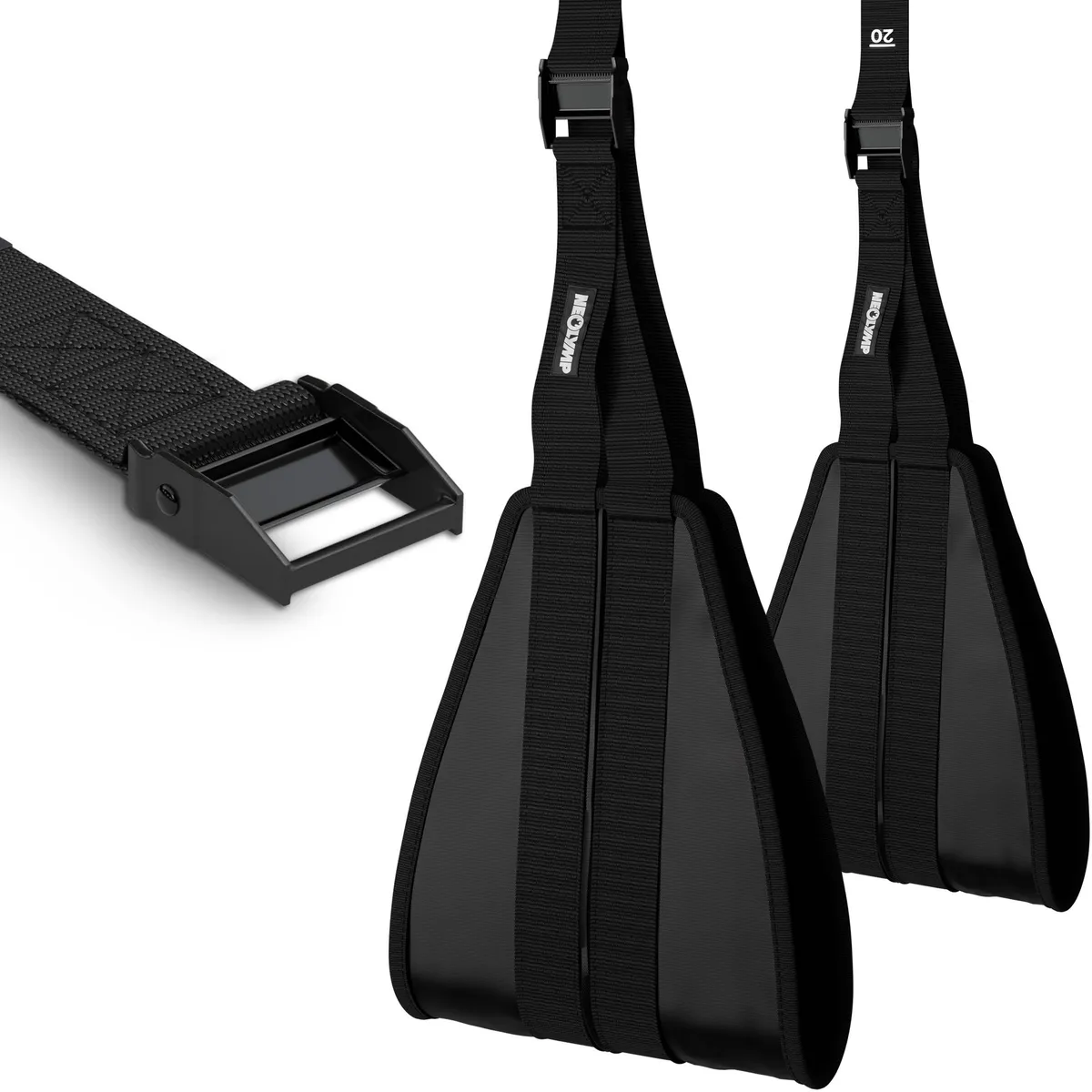 Bauchmuskel-Schlaufen - Trainingsschlaufen Ab Straps – Default Title (B‑Ware) – Bild 1