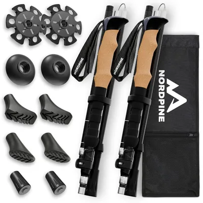 Faltbare Wanderstöcke – Carbon 115-135cm | B-Ware