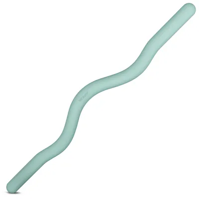 Pilates SZ Hantelstange - ergonomische Silikon Curlbar – Sky Blue | B-Ware