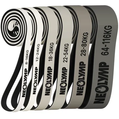 Heavy Resistance Bands aus Latex - grau