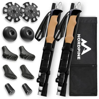 Faltbare Wanderstöcke aus Carbon / Aluminium – Carbon 100-120cm | B-Ware