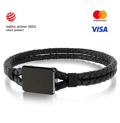 PAYCELET ONE - Orbit Black - Lederarmband - Set