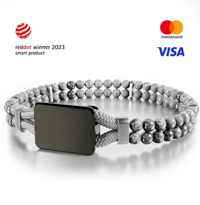 PAYCELET ONE - Orbit Black - Perlenarmband - Set