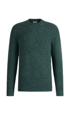 Nahtlos gestrickter Pullover aus supersoftem Tweedgarn, relaxed fit