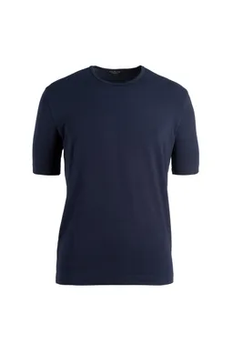 Rundhals-T-Shirt aus Premium Jersey, kurzarm, Accurate Fit