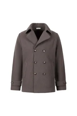 Cabanjacke aus reinem Outdoor-Merino-Wollwalk, relaxed fit