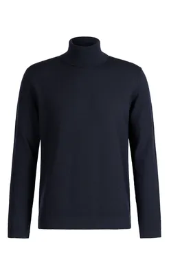 Super komfortabler Rollkragen-Pullover aus Merinowolle mit funktionalem Stretchanteil, regular fit
