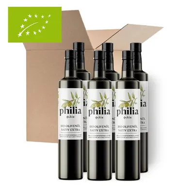 BIO Olivenöl „Fruchtig-mild“ 6×500 ml Nativ Extra