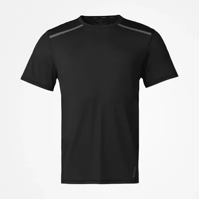 Trainingsshirt mit Reflexstreifen Herren | Schwarz