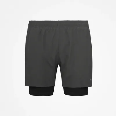 2 in 1 Shorts Herren | Dunkelgrau