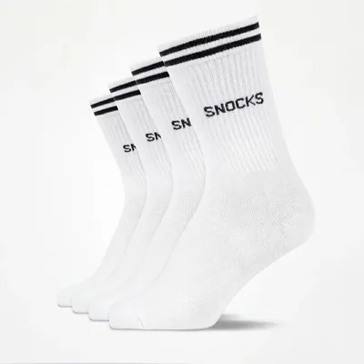 Hohe Sportsocken mit Streifen Kinder | Weiß