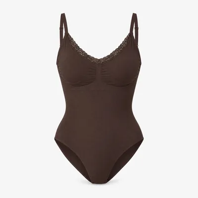 Shaping Body mit Spitze | Coffee Bean