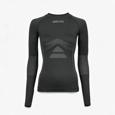 Thermo Longsleeve Damen | Dunkelgrau