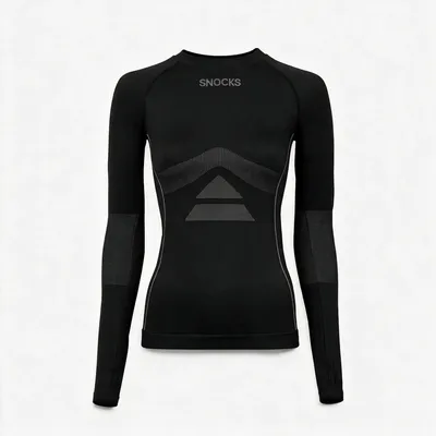 Thermo Longsleeve Damen | Schwarz