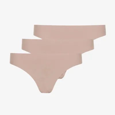 Microfiber Seamless Tanga | Beige