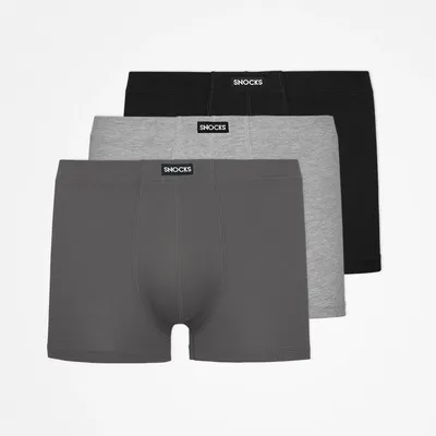 Retro Boxershorts | Mix (Schwarz/Grau/Hellgrau)
