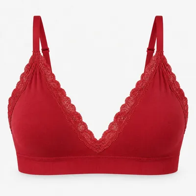 Seamless Spitzen Bralette | Classic Red