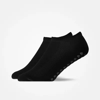 Pilates Socken knöchellang | Schwarz