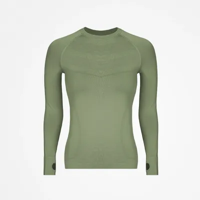 Sportshirt langarm Damen | Pastellgrün