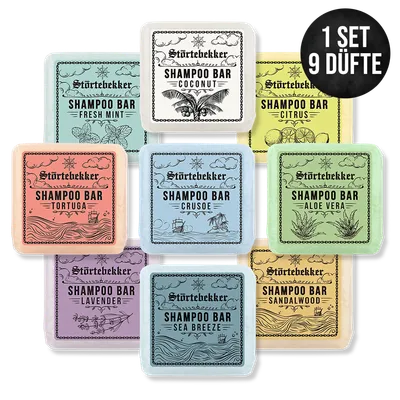 Festes Shampoo - 9x 100g Probierset