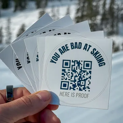 YOU ARE BAD AT SKIING - Sticker